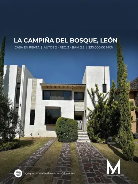 Casa en renta en La Campiña del Bosque, León, Guanajuato
