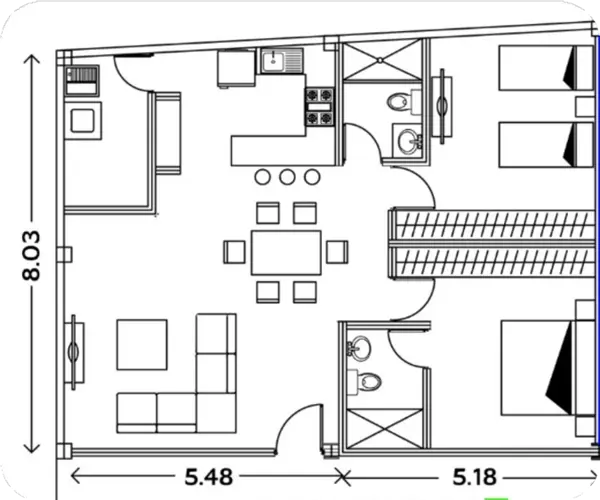 Departamento en renta en Villa Bonita, Saltillo — foto 3 de 24