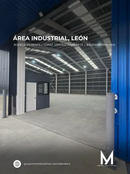 Bodega en renta en Área Industrial, León, Guanajuato