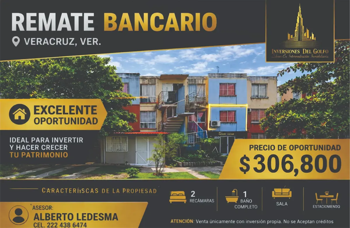 Departamento en venta en Hacienda Sotavento, Veracruz — foto 1 de 13