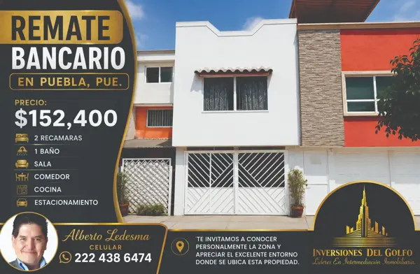 Oportunidad de Adquirir Casa en Remate Hipotecario en Lares de San Alfonso, Puebla