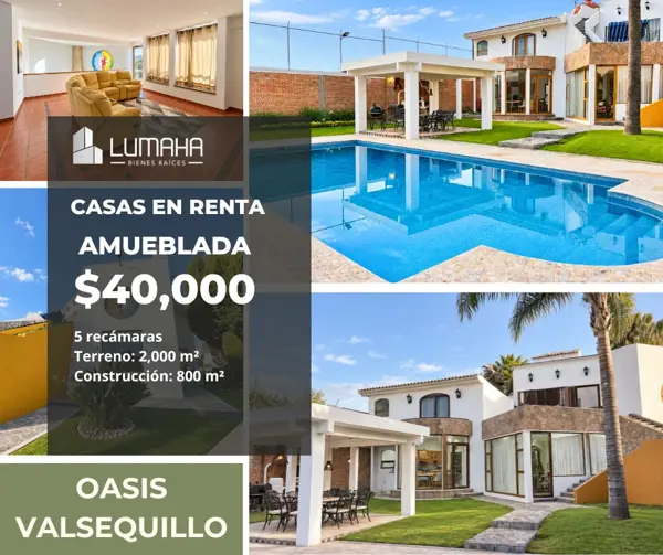 Casa en renta en El Oasis Valsequillo, Puebla, Puebla