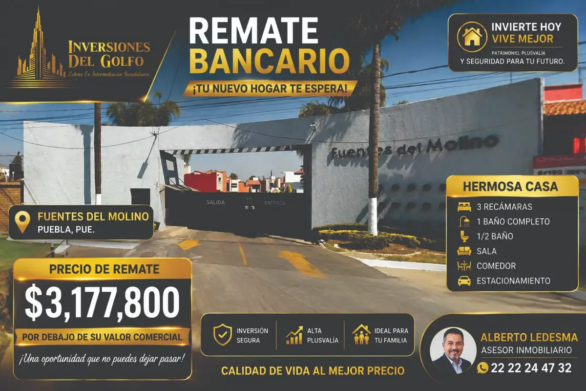 Casa en venta en Fuentes del Molino Seccion Arboledas, Cuautlancingo — foto 1 de 11