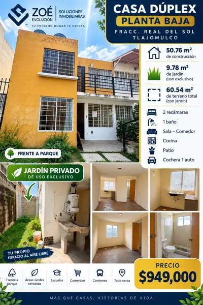 Casa Duplex en Venta en Real del Sol, planta baja!!