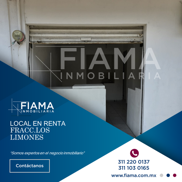 LOCAL EN RENTA FRACC. LOS LIMONES, TEPIC, NAYARIT