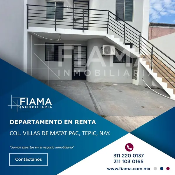DEPARTAMENTO EN RENTA EN PLANTA BAJA, COL. VILLAS DE MATATIPAC, TEPIC, NAY. (G)