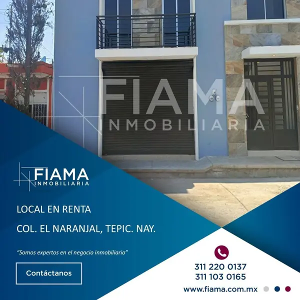 LOCAL COMERCIAL EN RENTA, COL. EL NARANJAL, TEPIC, NAY. (EN)