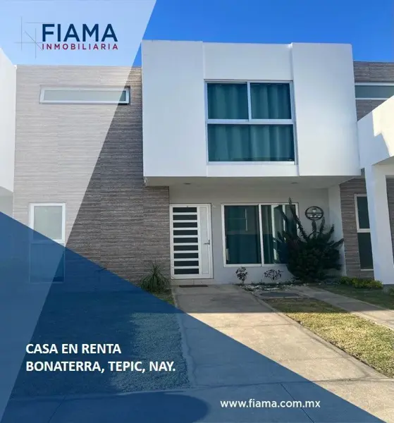 CASA EN RENTA AMUEBLADA EN BONATERRA, TEPIC, NAY. (EL)