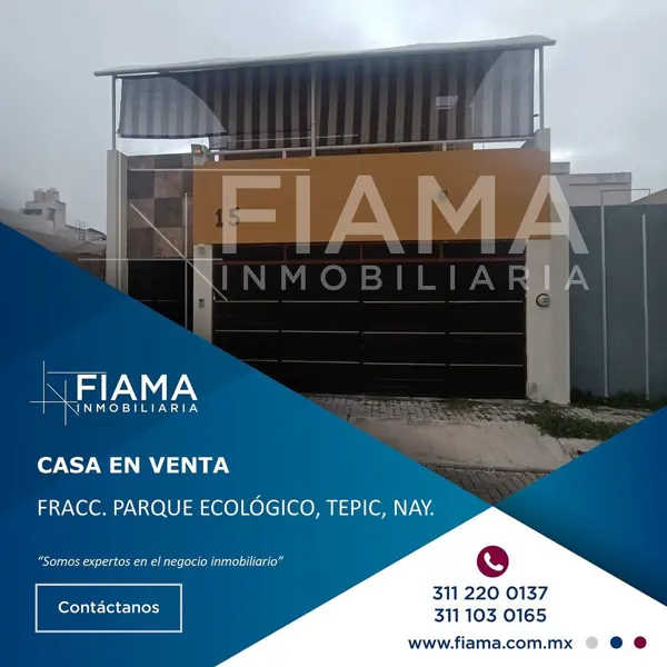CASA EN VENTA EN FRACC. PARQUE ECOLÓGICO, TEPIC, NAY, (F)