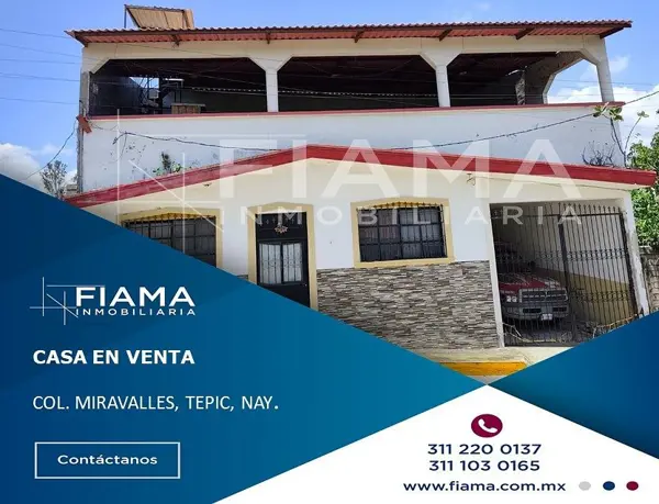 CASA EN VENTA EN COL. MIRAVALLES, TEPIC, NAYARIT. (EN) CASA EN VENTA EN COL. MIRAVALLES, TEPIC, NAYARIT. (EN)