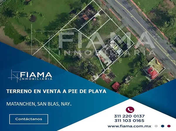 TERRENO A PIE DE PLAYA EN VENTA EN MATANCHÉN, SAN BLAS, NAY. (EN)