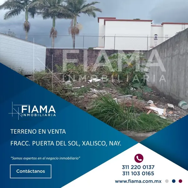 EXCELENTE TERRENO EN VENTA FRACC PUERTA DEL SOL, XALISCO, NAY. (I)