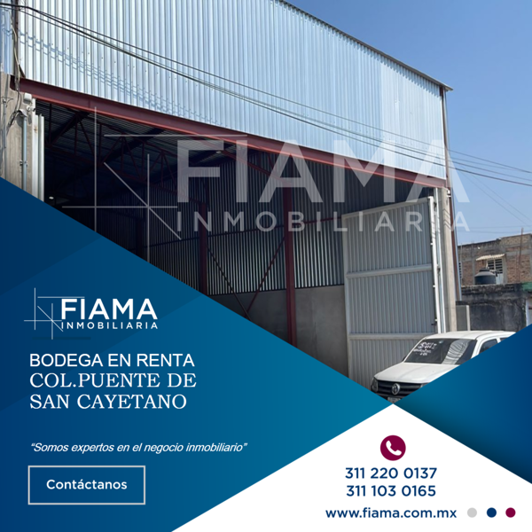 BODEGA EN RENTA COL. PUENTE DE SAN CAYETANO, TEPIC, NAY.(F) BODEGA EN RENTA COL. PUENTE DE SAN CAYETANO, TEPIC, NAY.(F)