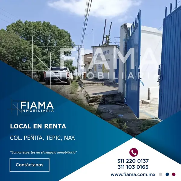 LOCAL COMERCIAL EN RENTA EN COL. PEÑITA, TEPIC, NAYARIT