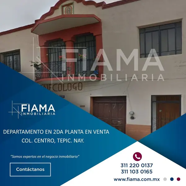 DEPARTAMENTO EN VENTA EN COL. CENTRO, TEPIC, NAYARIT.