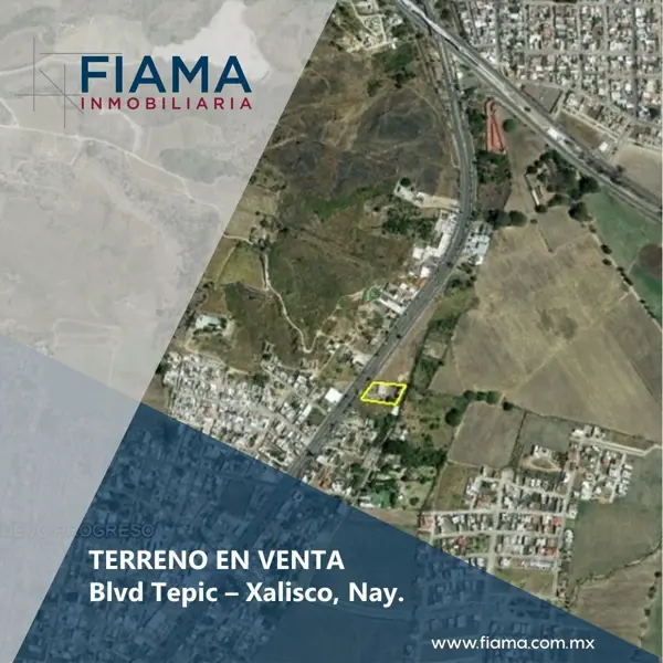 TERRENO EN VENTA SOBRE BLVD TEPIC - XALISCO