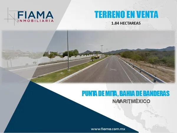 1.84 HAS EN VENTA EN PUNTA DE MITA, BAHIA DE BANDERAS.