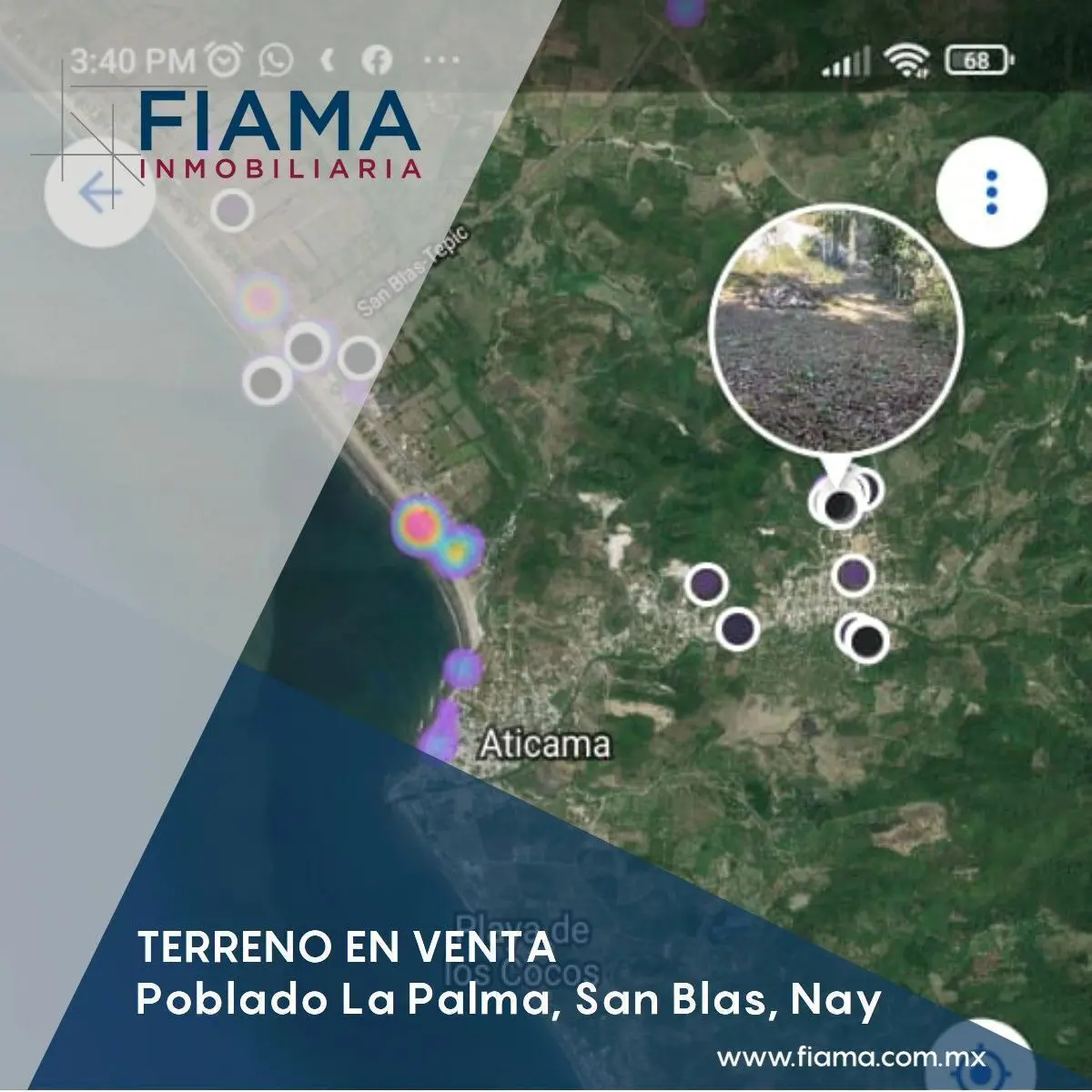 Terreno en venta en Aticama, San Blas — foto 1 de 3