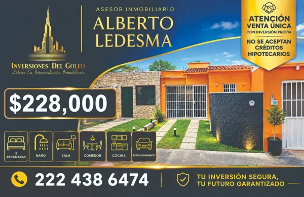 Casa en Remate Hipotecario con Jardín en Geovillas los Pinos, Veracruz