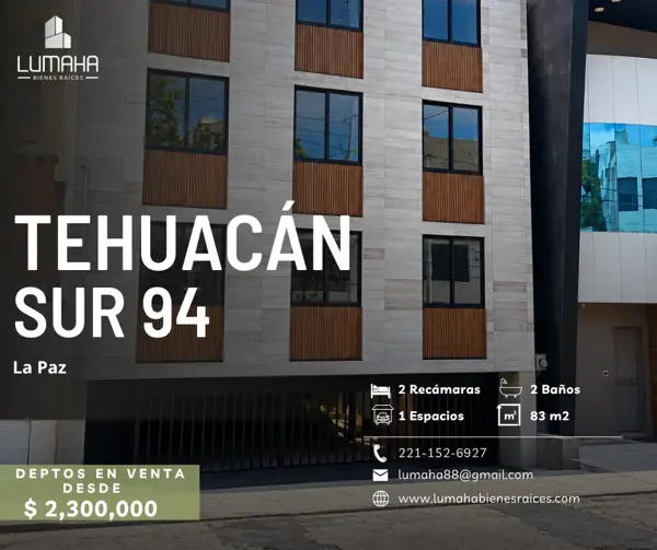 Departamento en venta en La Paz, Puebla, Puebla
