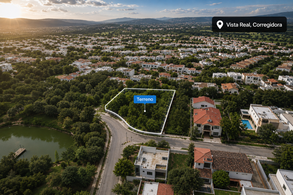 Terreno en venta en Vista Real - 458.25 m² de superficie | Frente a área verde — foto 1 de 3