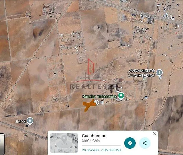 Terreno en venta en Campo 26, Cuauhtémoc