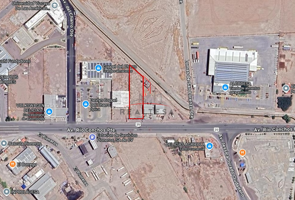 Terreno Comercial Renta Delicias Chihuahua Sector Oriente 20,000 Clater RGC