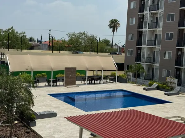 Departamento en Renta en Santa Fe Living, Guadalupe, 2 Recamaras, 2 Baños, 65m2, alberca