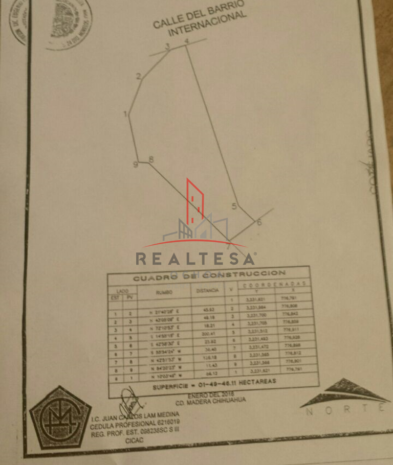 Terreno en venta en Madera Centro, Madera