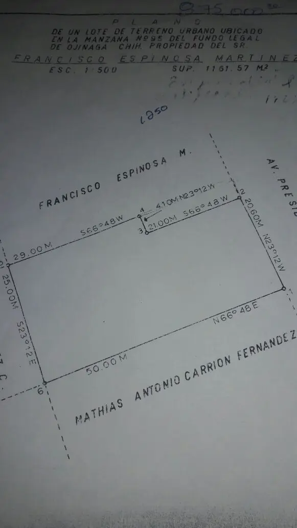 Terreno en venta en Ciudad Ojinaga Centro, Ojinaga