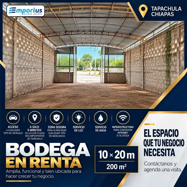 Bodega en renta en Residencial las Vegas, Tapachula — foto 2 de 3