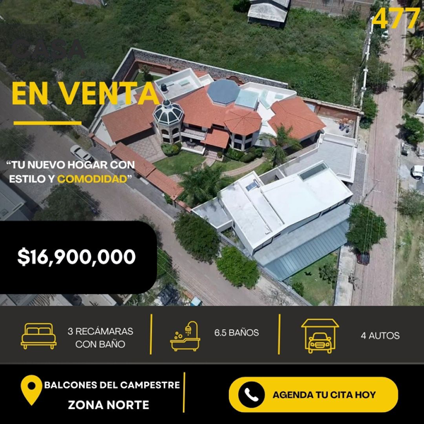 Casa en Venta en Balcones del Campestre, León – Amplia y bien ubicada