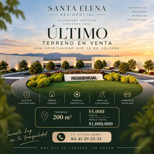 Terreno en Santa Elena, Arteaga, Coahuila de Zaragoza