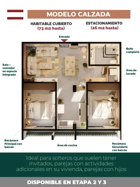 DEPARTAMENTO EN VENTA INT. 103, SAN JUAN DE GUADALUPE, SAN LUIS POTOSI, S.L.P.