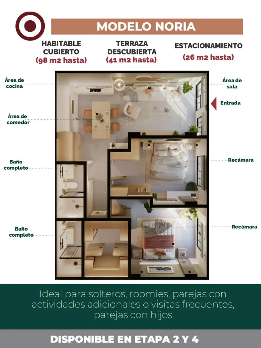 Departamento en venta en San Juan de Guadalupe, San Luis Potosí — foto 1 de 24