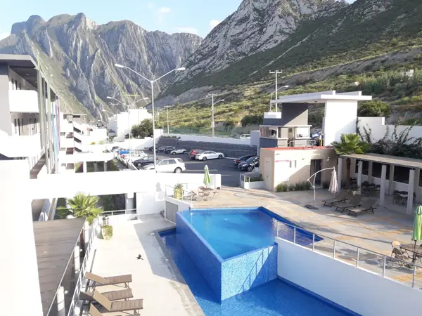 Departamentos en Renta  en Huasteca Living, Pedregal de La Huasteca, 2 recamaras, 2 baños, alberca