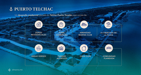 Terrenos Residenciales con Marina Club en Telchac Puerto, Yucatán