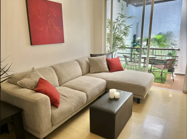 RENTO DEPARTAMENTO AMUEBLADO C/TERRACITA EN POLANCO A PASOS DE MASARYK