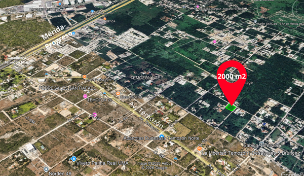 Terreno en Temozón | Esquina | 2000 m2