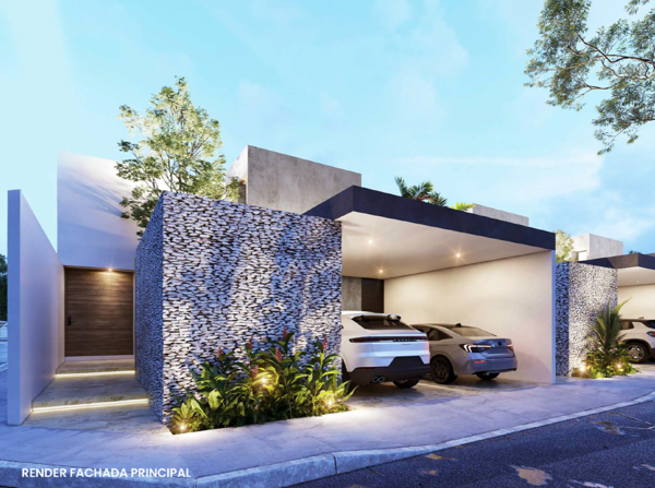 Casas de 3 habitaciones en preventa en Cholul | CASAS PATIO