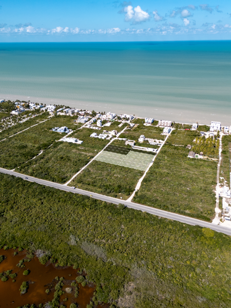 Terreno en venta en la playa de San Benito, Yucatán