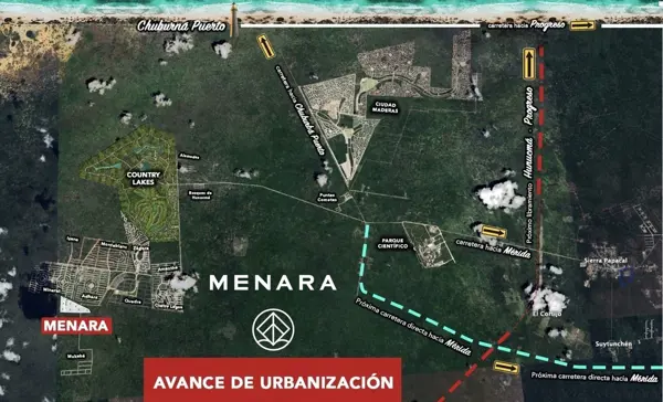 Terrenos semi urbanizados cerca de Chuburná Puerto y Sierra Papacal | Menara