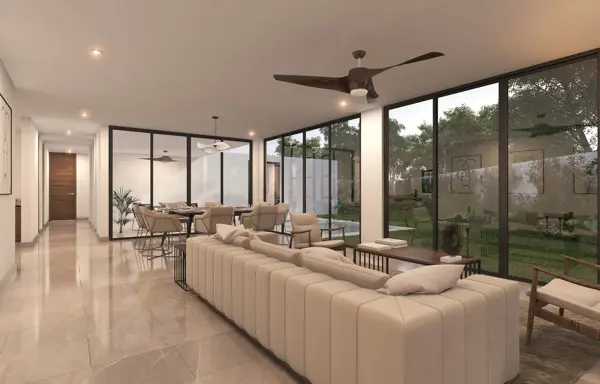 Venta de casa Modelo 255 | Temozón | Una planta, 3 recámaras y piscina