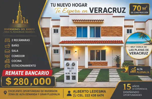 Casa en Remate Hipotecario en Cosoleacaque, Veracruz: Oportunidad en Residencial las Olas