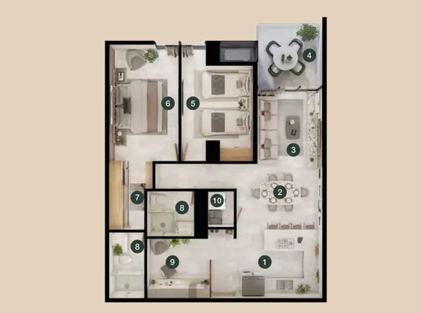 Departamento en Venta en Santa Maria, Monterrey, Nuevo León 2