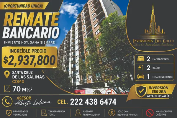 Departamento en Remate Hipotecario en Azcapotzalco, Ciudad de México