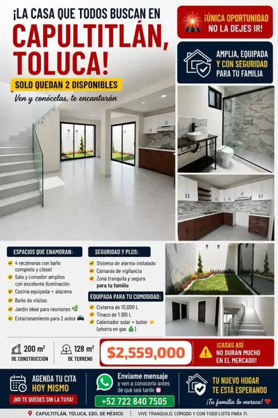Casas en preventa capultitlan Casas en preventa capultitlan