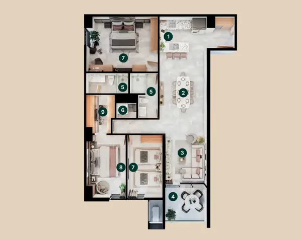 Departamento en Venta en Santa Maria, Monterrey, Nuevo León 2