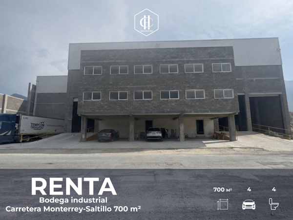RENTA | Bodega Carretera Monterrey-Saltillo 700 m²