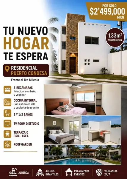 Casa en Venta Residencial Puerto Condesa